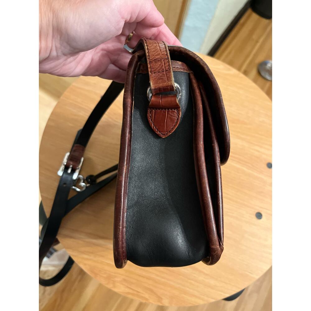 Vintage Brighton Brown Black Crossbody Bag - Picture 6 of 14